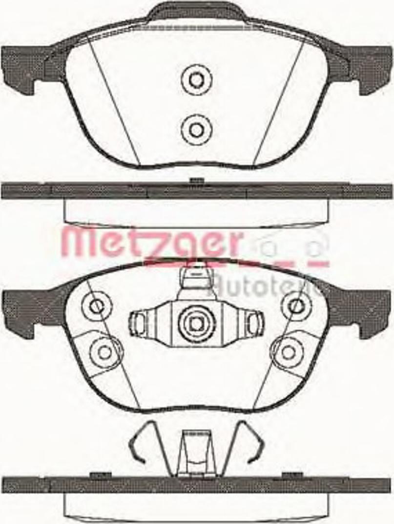 Metzger 1082.30 - Kit pastiglie freno, Freno a disco autozon.pro