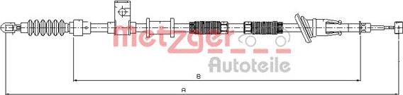 Metzger 10.8224 - Cavo comando, Freno stazionamento autozon.pro