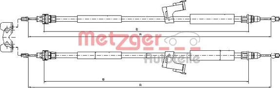 Metzger 10.8225 - Cavo comando, Freno stazionamento autozon.pro