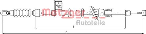 Metzger 10.8221 - Cavo comando, Freno stazionamento autozon.pro