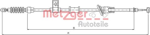 Metzger 10.8223 - Cavo comando, Freno stazionamento autozon.pro