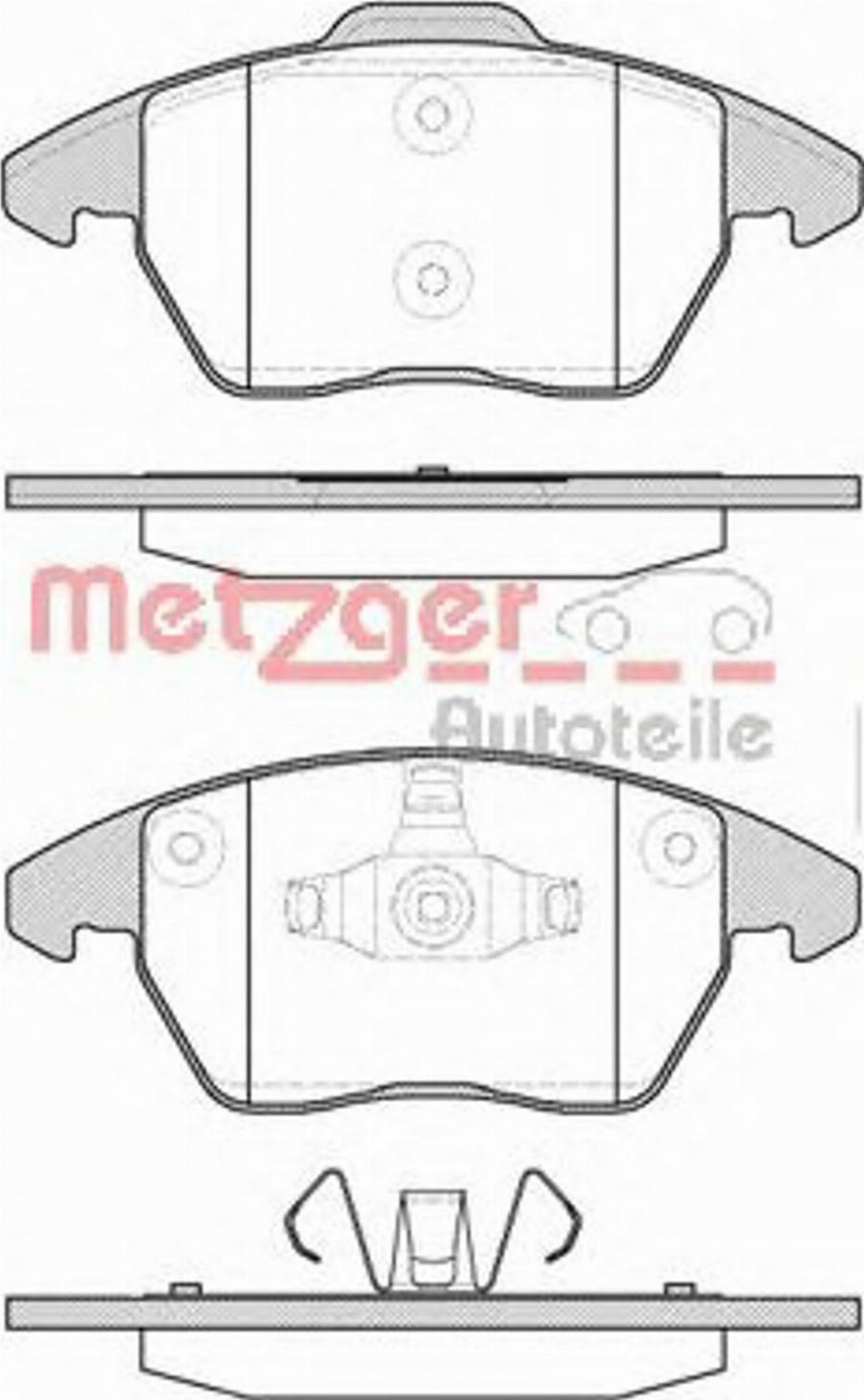 Metzger 103010 - Kit pastiglie freno, Freno a disco autozon.pro