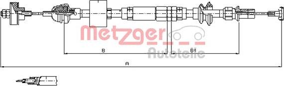 Metzger 10.3159 - Cavo comando, Comando frizione autozon.pro