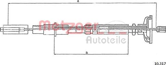 Dipasport 10.317 - Cavo comando, Comando frizione autozon.pro