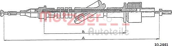 Metzger 10.2441 - Cavo comando, Comando frizione autozon.pro