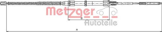 Metzger 10.7405 - Cavo comando, Freno stazionamento autozon.pro