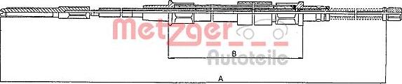 Metzger 10.7402 - Cavo comando, Freno stazionamento autozon.pro