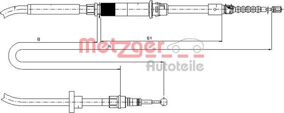 Metzger 10.7484 - Cavo comando, Freno stazionamento autozon.pro