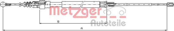 Metzger 10.7509 - Cavo comando, Freno stazionamento autozon.pro