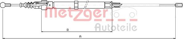 Metzger 10.7508 - Cavo comando, Freno stazionamento autozon.pro