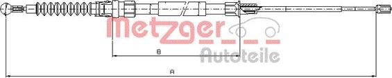 Metzger 10.7518 - Cavo comando, Freno stazionamento autozon.pro