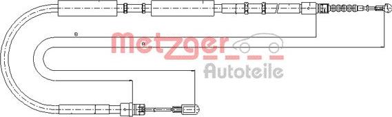 Metzger 10.7536 - Cavo comando, Freno stazionamento autozon.pro