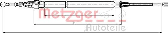 Metzger 10.7139 - Cavo comando, Freno stazionamento autozon.pro