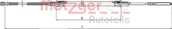 Metzger 10.7131 - Cavo comando, Freno stazionamento autozon.pro