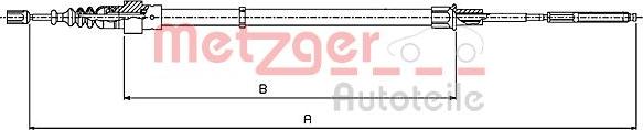 Metzger 10.7137 - Cavo comando, Freno stazionamento autozon.pro