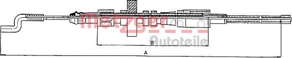 Metzger 10.7391 - Cavo comando, Freno stazionamento autozon.pro