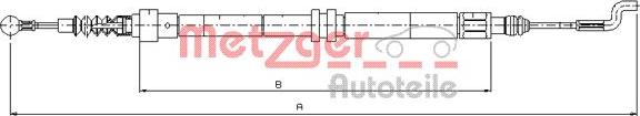 Metzger 10.7393 - Cavo comando, Freno stazionamento autozon.pro