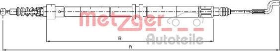 Metzger 10.7392 - Cavo comando, Freno stazionamento autozon.pro