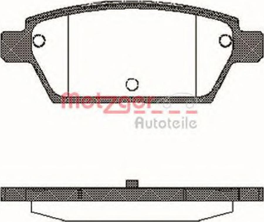 Metzger 119510 - Kit pastiglie freno, Freno a disco autozon.pro