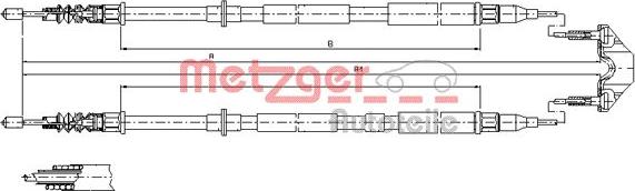 Metzger 11.5950 - Cavo comando, Freno stazionamento autozon.pro