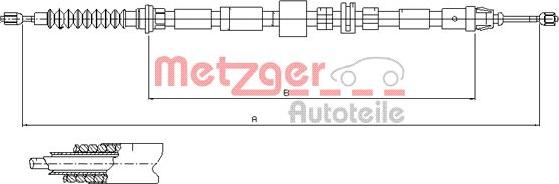 Metzger 11.5512 - Cavo comando, Freno stazionamento autozon.pro