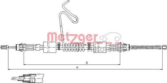 Metzger 11.5577 - Cavo comando, Freno stazionamento autozon.pro