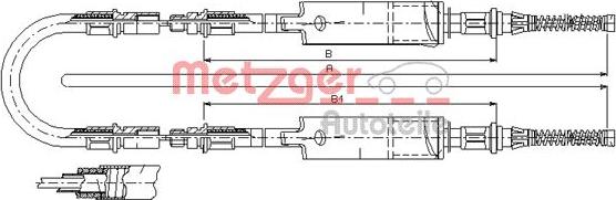 Metzger 11.5661 - Cavo comando, Freno stazionamento autozon.pro