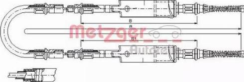 Metzger 11.5662 - Cavo comando, Freno stazionamento autozon.pro