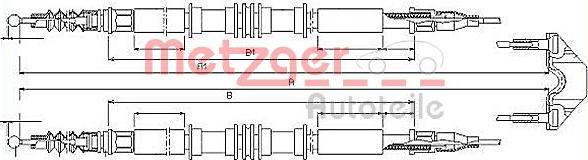 Metzger 11.5858 - Cavo comando, Freno stazionamento autozon.pro