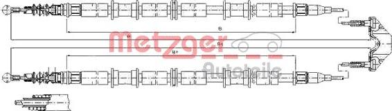 Metzger 11.5865 - Cavo comando, Freno stazionamento autozon.pro