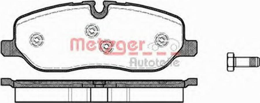 Metzger 115800 - Kit pastiglie freno, Freno a disco autozon.pro