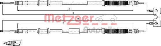 Metzger 11.5770 - Cavo comando, Freno stazionamento autozon.pro