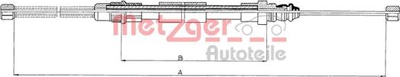 Metzger 11.6592 - Cavo comando, Freno stazionamento autozon.pro