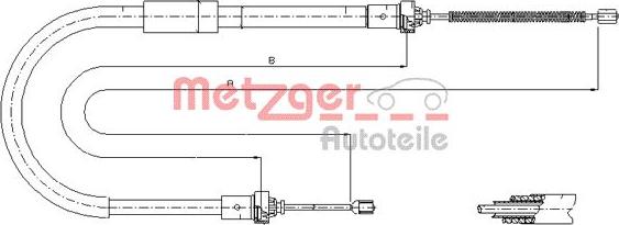 Metzger 11.6573 - Cavo comando, Freno stazionamento autozon.pro