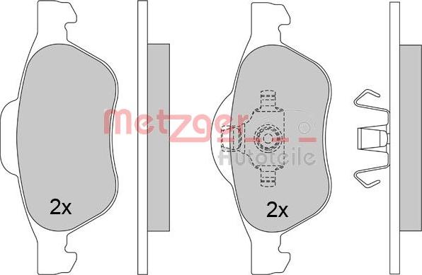 Metzger 1160100 - Kit pastiglie freno, Freno a disco autozon.pro