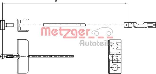 Metzger 11.6802 - Cavo comando, Freno stazionamento autozon.pro