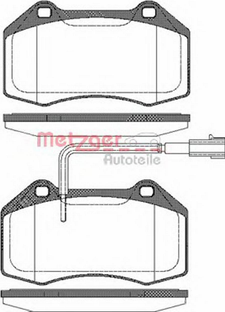 Metzger 1113.12 - Kit pastiglie freno, Freno a disco autozon.pro