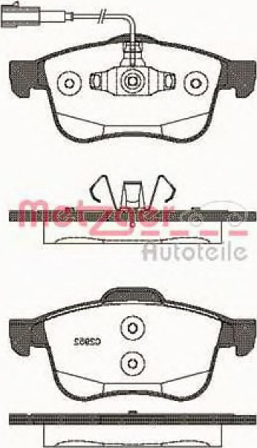 Metzger 1183.12 - Kit pastiglie freno, Freno a disco autozon.pro