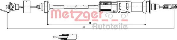 Metzger 11.3924 - Cavo comando, Comando frizione autozon.pro