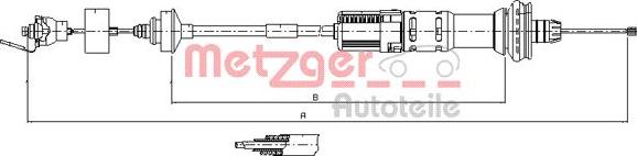 Metzger 11.3059 - Cavo comando, Comando frizione autozon.pro