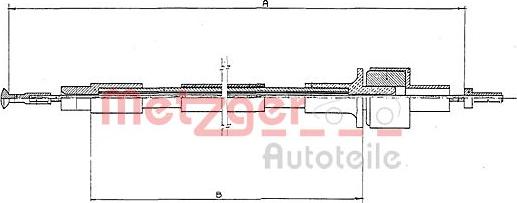 Metzger 11.245 - Cavo comando, Comando frizione autozon.pro