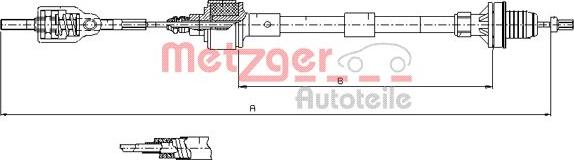 Metzger 11.2533 - Cavo comando, Comando frizione autozon.pro