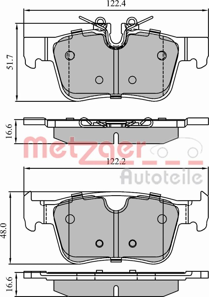 Metzger 1170939 - Kit pastiglie freno, Freno a disco autozon.pro