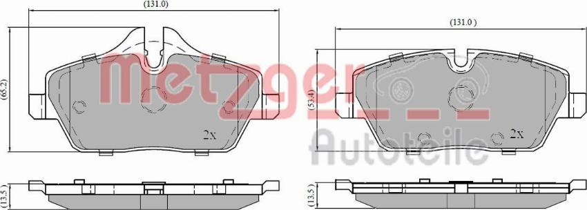 Metzger 1170926 - Kit pastiglie freno, Freno a disco autozon.pro