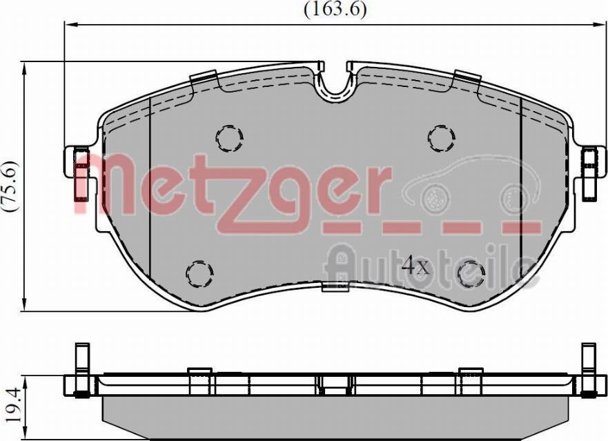 Metzger 1170921 - Kit pastiglie freno, Freno a disco autozon.pro