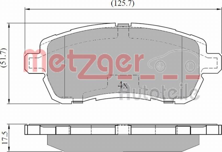 Metzger 1170922 - Kit pastiglie freno, Freno a disco autozon.pro