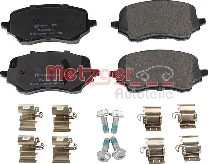 Metzger 1170927 - Kit pastiglie freno, Freno a disco autozon.pro