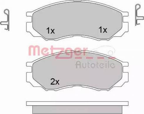 Metzger 1170493 - Kit pastiglie freno, Freno a disco autozon.pro