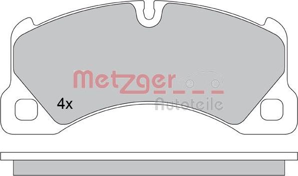 Metzger 1170445 - Kit pastiglie freno, Freno a disco autozon.pro