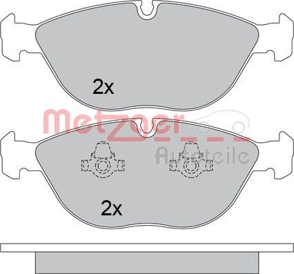 Metzger 1170454 - Kit pastiglie freno, Freno a disco autozon.pro